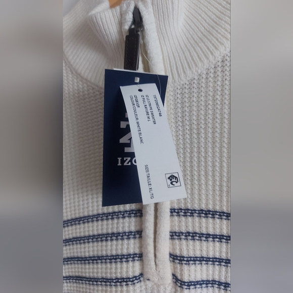 IZOD NWOT QUARTER ZIP PREMIUM SWEATER - Picture 4 of 10
